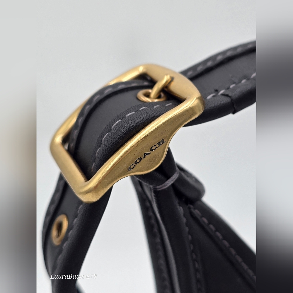 Coach 1941 Originals Glovetanned Leather Ergo Shoulder Bag, Black, C2265 - Picture 7 of 16
